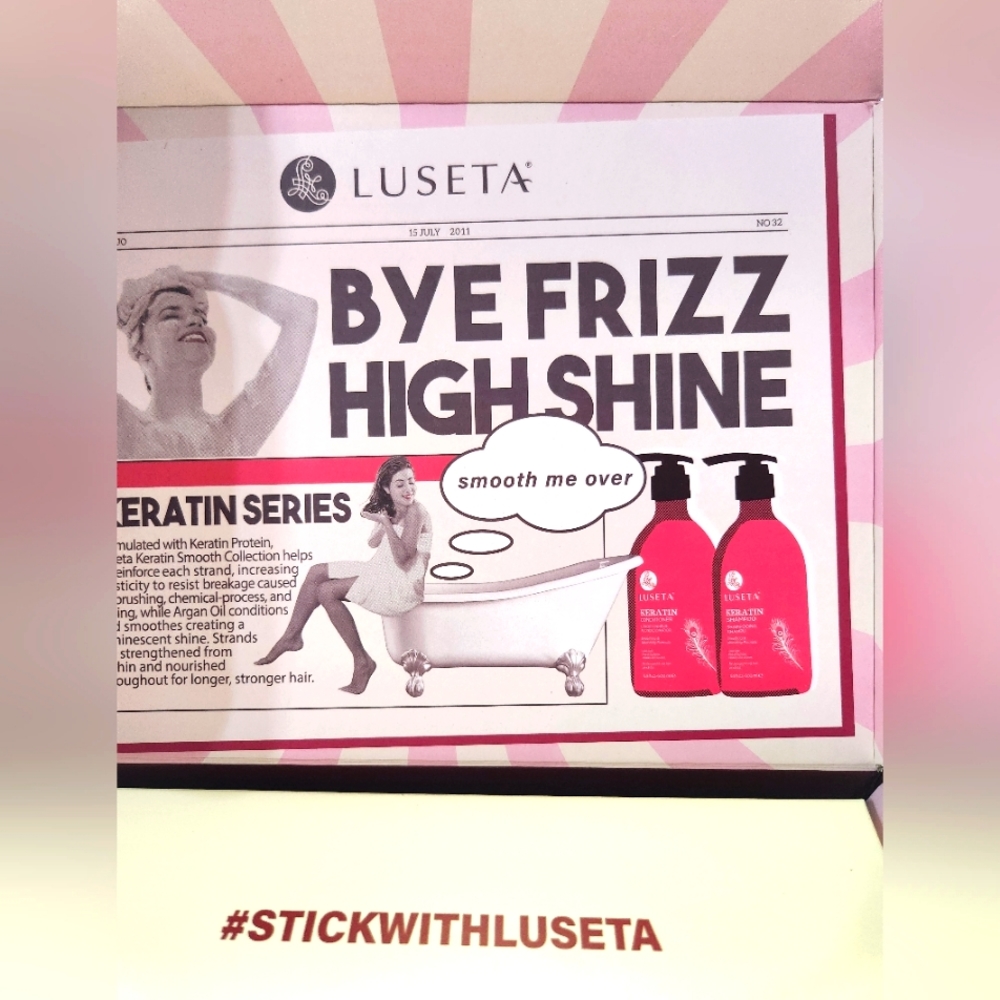 Luseta bye frizz high shine keratin series